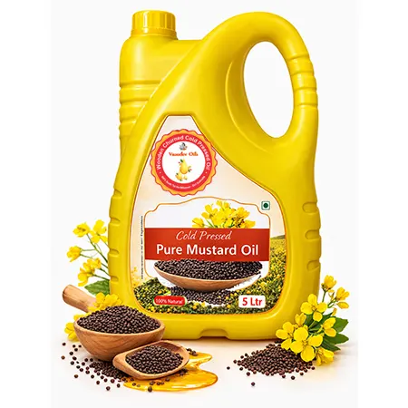 Cold Pressed Pure Mustard Oil - 5 Liter | Vasudev Oils