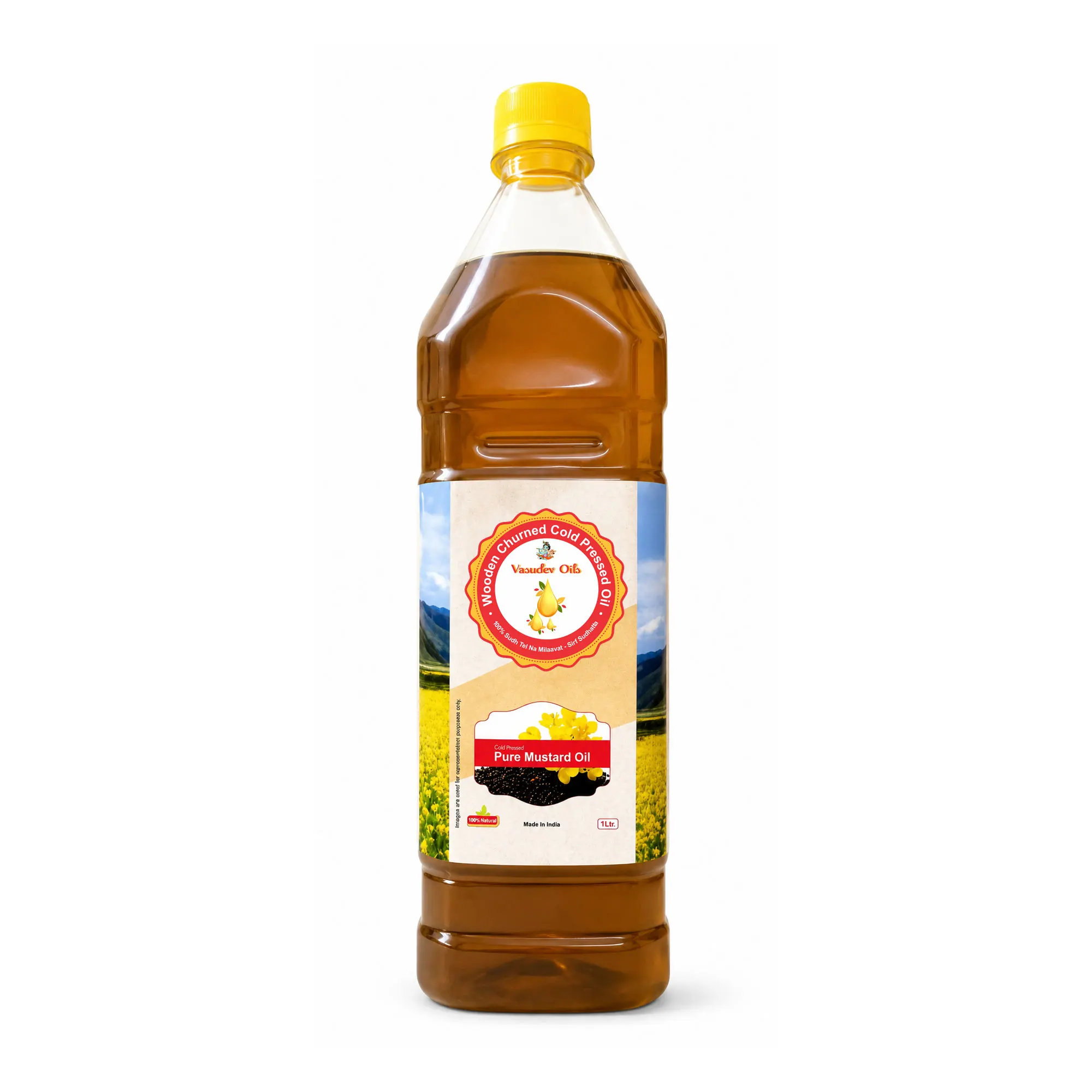 Cold Pressed Pure Mustard Oil - 1 Liter