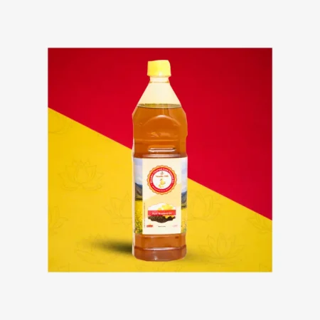 Vasudev cold-pressed coconut oil bottle – 100% pure and natural