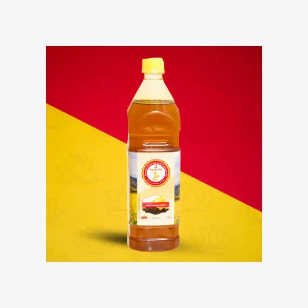 Vasudev cold-pressed coconut oil bottle – 100% pure and natural