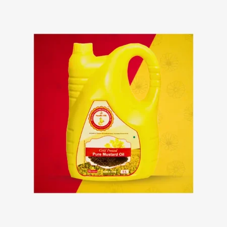 Vasudev Oils Cold-Pressed Mustard Oil 5 Liter – Traditional & Aromatic